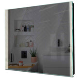 Specchio LED Quadrato | Controllo tramite interruttore a muro | Luce bianca neutra - Reyze Serie Edge Modello 7